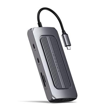 Imagem de Satechi Adaptador Multi Portas USB-C MX - HDMI 4K Dual, Carga USB-C PD, Gigabit Ethernet, Dados USB-C - Para M2/ M1 MacBook Pro/Air, M2, M1 iPad Pro/Air, M2 Mac Mini, iMac M1