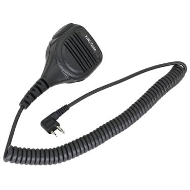 Imagem de YiNiTone Microfone de alto-falante de 2 pinos para rádio Motorola DP1400 EP450 DEP450 CP040 CP140 CP180 XTN446 BPR40 EP350 MP300 CP200 PR400 P080 (preto)