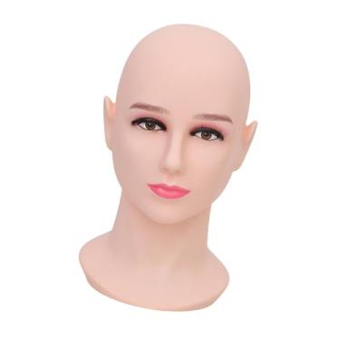 Imagem de harayaa Cabeça de manequim Cabeça de manequim Exibição de óculos profissional, Exibição de peruca de cabeça para loja de óculos de estilo de cabelo, Fêmea