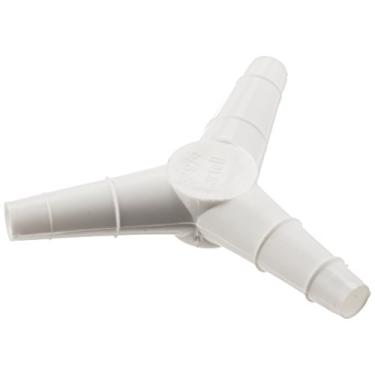 Imagem de Dynalon Kartell 227045 Conector de tubulação em forma de Y de polipropileno com ângulo igual para 8 mm-9 mm-10 mm ID (caixa com 100)