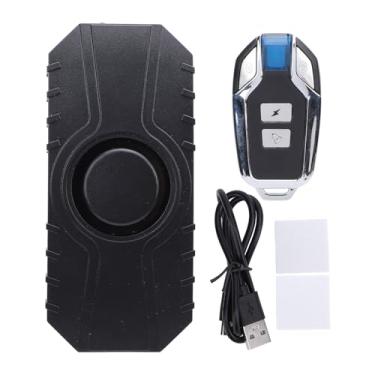 Imagem de Alarme de Bicicleta Sem Fio Com Controle Remoto, de Alarme Antirroubo Recarregável de 115dB, à Prova D'água IP55, para Bicicleta Elétrica, Motocicleta, Golfe