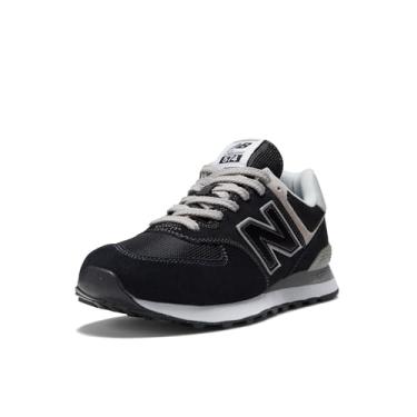 Imagem de New Balance Tênis masculino 574 Core, Preto/branco, 7.5
