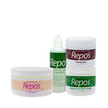 Imagem de Kit Repos Spa Pés e Mãos Esfoliante Removedor e Hidratante