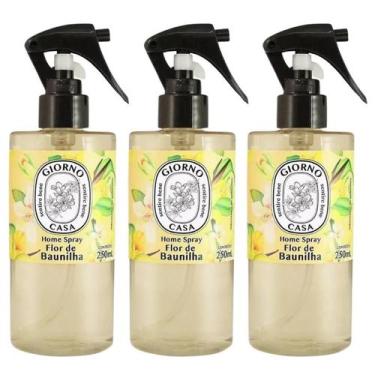 Imagem de Kit 3 Aromatizador Home Spray Flor de Baunilha Giorno 250ml