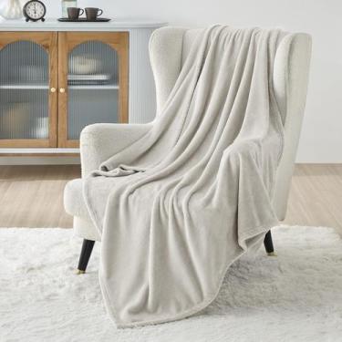 Imagem de Cobertor de Lã Bedsure Linen Twin 280GSM - Macio e Leve