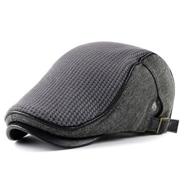 Imagem de Boné jornaleiro de Lã Masculino Ajustavel Moda Boina Casual - xthree, 
