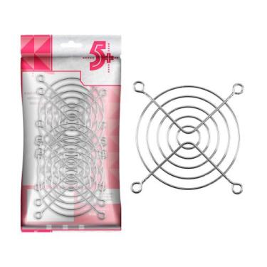 Imagem de 5x Grade De Proteção Metálica Microventilador - 80x80 - 5+