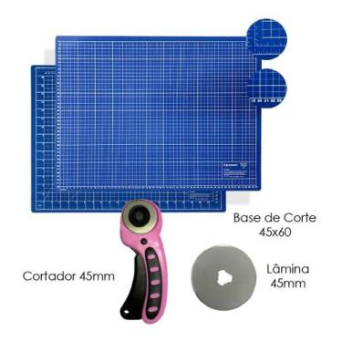 Imagem de Base De Corte Para Patchwork Artesanato Placa Mesa 60x45 Cortador Circ