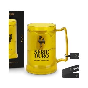Imagem de CANECA GEL TIME E TORCEDOS FUTEBOL PREMIUM 300ML C/CORDÃO - ATLÉTICO SÉRIE OURO