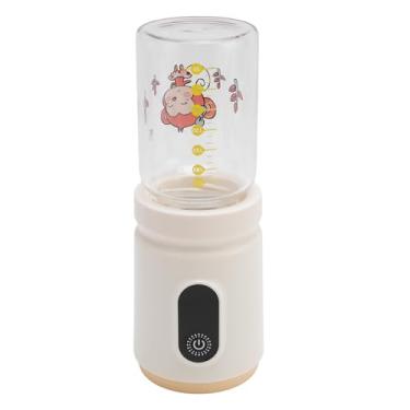 Imagem de Aquecedor de mamadeira portátil,4temperaturas, display digital,aquecedor de leite portátil, 35W, aquecedor de mamadeira de viagem sem fio recarregável para fórmula de leite materno