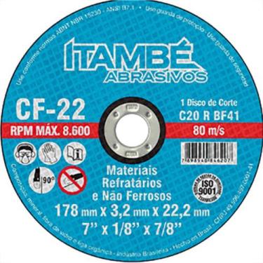 Imagem de Disco Corte Itambe Refr 2T 7X7/8 Cf22