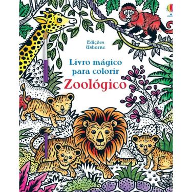 Imagem de Aquabook: Animais do Zoológico | Livro para Colorir | Editora Usborne