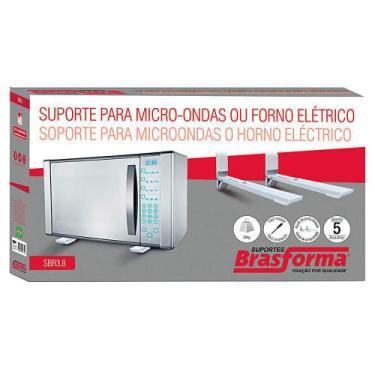 Imagem de Suporte para Microondas e Forno de Parede - Branco - Brasforma