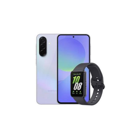 Imagem de Smartphone Samsung Galaxy A36 5G Violeta 256GB, 6GB RAM, Câmera Tripla até 50MP, Tela Super AMOLED 6.7", IP67, NFC e Recursos AI + Galaxy Fit3 Grafite