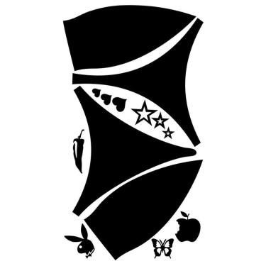 Imagem de Kit 10 Biquini Tamanho (m) Adesivo Bronzeamento Fita E Tatoo