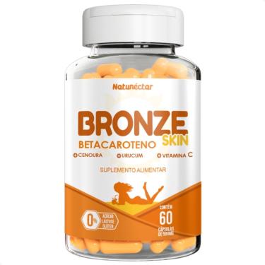 Imagem de Bronze Skin- Betacaroteno- Urucum- Vit. c- 60 Caps. 500mg