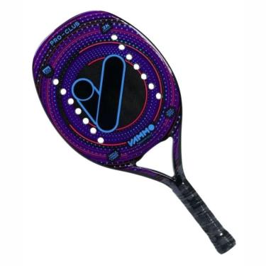 Imagem de Raquete Beach Tennis Vammo Pro Club Full Carbono 3k - Roxa