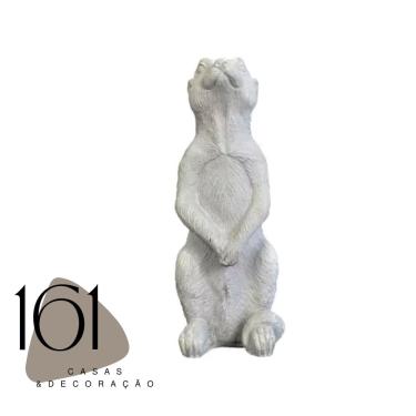 Imagem de Escultura suricato em cimento - Mart - 30X10X10 cm