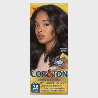 Imagem de Tintura Cor e Ton Kit 125G 2.8 Preto Azulado