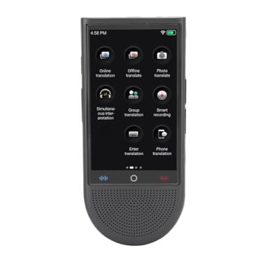 Imagem de Tradutor inteligente de IA, 1GB 16GB em tempo real bidirecional Tradutor de 138 idiomas com tela sensível ao toque de 4 polegadas, Tradutor de voz WiFi portátil com câmera de 5MP