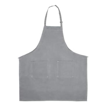 Imagem de Avental de 81 cm aprovado pelo chef | Blusa profissional de comprimento total com (2) bolsos frontais para restaurante, cozinha, chefe de padaria | Peça de pescoço ajustável, unissex, lavável na