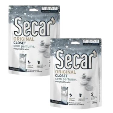 Imagem de Kit Com 2 Desumidificador Secar Closet Lavanda Kids Sem Perfume 250g Antimofo Com Aroma Suave Para Armários Roupas Ambientes Fechados