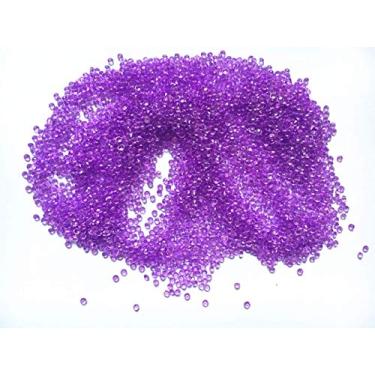 Imagem de Jane Shop diamantes acrílicos, 3 mm acrílico colorido cristais redondos falsos pedras preciosas de tesouro cristais de mesa de confetes para confetes de mesa, separadores de mesa, enchimentos de vaso, decoração de festa (5000 peças), Lavender, 3 mm