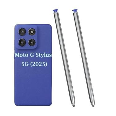 Imagem de Pacote com 2 canetas G Stylus 2025 de substituição para Moto G Stylus 2025, compatível com Motorola Moto G Stylus 5G 2025, todas as versões S Pen (azul)