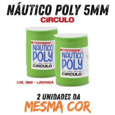 Imagem de Fio náutico poly 5mm 500g kit com 2 un - CIRCULO, 5806 - LIMONADA