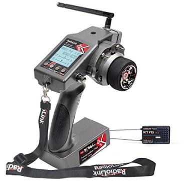 Imagem de Radiolink RC6GS 6CH RC Transmissor de carro 2,4 g com giroscópio R7FG e receptor de telemetria de transmissão bidirecional, controle remoto para barcos de carros com controle remoto (600 m)