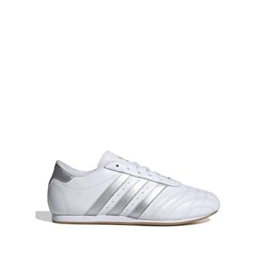 Imagem de adidas Tênis feminino Taekwondo Lace, Branco nuvem, prata, metálico/chiclete, 36