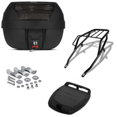 Imagem de Bau 28 Litros Pro Tork + Bagageiro Xlr 125 Cc, FUME, XLR 125 CC