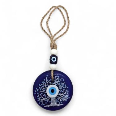 Imagem de Móbile Olho Grego Árvore Afasta Todo o Mau Olhado 22 cm