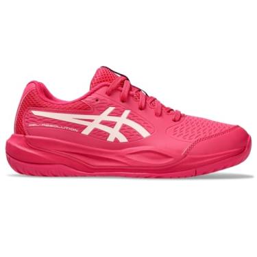 Imagem de ASICS Tênis infantil Gel-Resolution X Grade School Tênis, Rosa brilhante/creme, 18