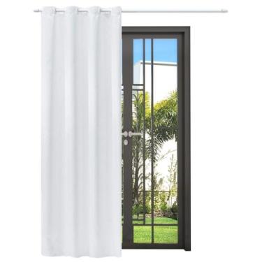 Imagem de Cortina Jasmim Tecido Oxford Liso Folha Única 1,40 X 2,50 Metros - Vit