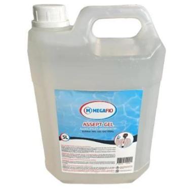 Imagem de Álcool Gel 70 Antisséptico Bactericida Galão De 5 Litros - Megafio