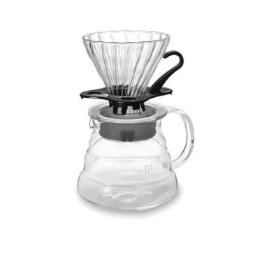 Imagem de Coador de Café, Conjunto Kit Cafeteira, Cafeteira de Gotejamento em Vidro, Passador de Café, Suporte de Coador em Vidro, 600ml