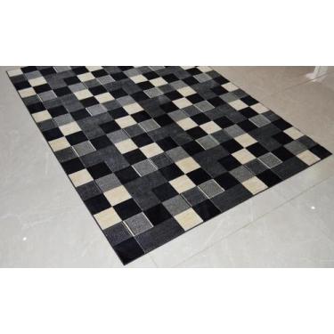 Imagem de Mega Tapete para sala Marbella Nuance Miracle Pathwork Black 250x350 c