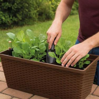 Imagem de Vaso para plantas Floreira Jardineira grande13 Litros Horta Mudas sucu