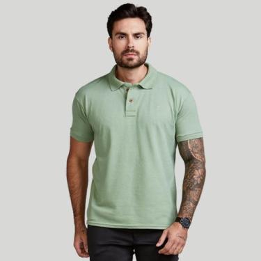 Imagem de Camisa Polo Masculina Algodão Piquet - Daze Modas, Verde, M