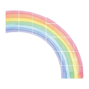 Imagem de Kuntesetty Adesivo de Parede Arco-íris Faça Você Mesmo, Adesivo de Parede Moderno para Quarto Infantil E Sala de Jogos