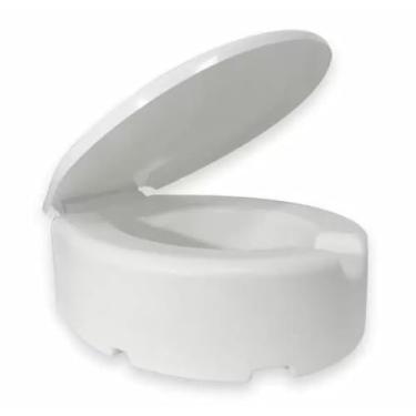 Imagem de Assento Vaso Elevado Alto 13,5 Idoso Pós Cirurgia C/Tampa