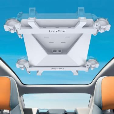 Imagem de YaCeSyn Linkoostar Starlink Mini suporte de ventosa de teto solar, veículo portátil, sucção forte, Starlink, mini kit de montagem segura para teto solar de carro/janela traseira/janela frontal/teto