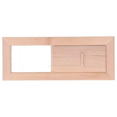 Imagem de Yosoo Health Gear Tampa da Grade de Ventilação da Sauna Air, Sauna Ajustável de Madeira Tampa de Ventilação de ar.