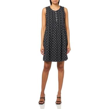 Imagem de Lucky Brand Minivestido feminino texturizado Pintuck, Preto Jet, PP