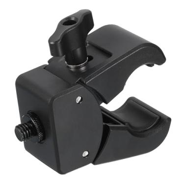 Imagem de PATIKIL Grampos de mola resistentes, grampo de mola flash com rosca macho de 0-60 mm 0-60 mm, acessório de montagem para câmera, suporte de mesa, microfone, preto