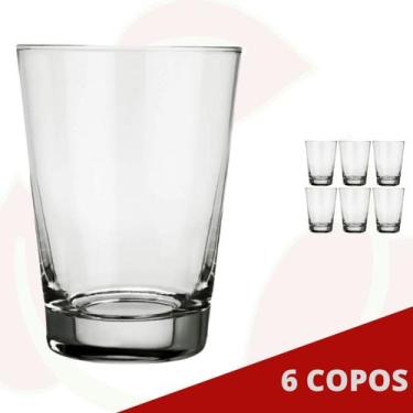 Imagem de 6 Copo de Vidro Caldereta 350ML Nadir Cerveja Drinks Bar Amigos - NADI