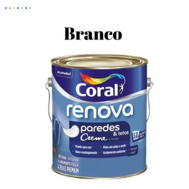 Imagem de Tinta Para Parede Acrílica Coral Renova Cor Rosa 3,2l Lavável Premium 