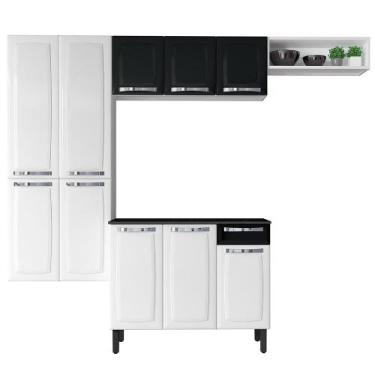 Imagem de Armário de Cozinha Modulada Itatiaia Rose 10 Portas 1 Gaveta e Nicho, 