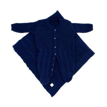 Imagem de Saída de Maternidade Trançado - Kowak, Marinho, RN